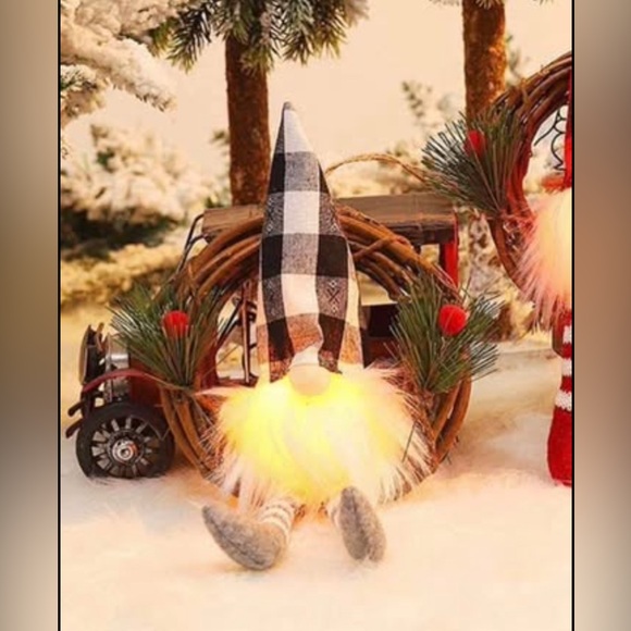 NEW set of 6 LED light ornaments for Christmas Xmas tree, gray - Picture 3 of 9